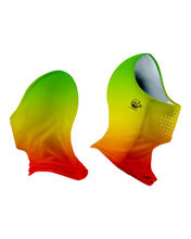 Carregar imagem no visualizador da galeria, Men’s Fire Tiger Long Sleeve Shirt Hoodie With Neck Gaiter UPF50+