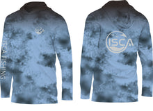 Load image into Gallery viewer, Men’s Blue Camo Long sleeve Shirt UPF50+ Hoodie
