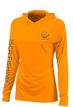 Load image into Gallery viewer, Womenβs Papaya Orange Long Sleeve Shirt UPF50+ Hoodie