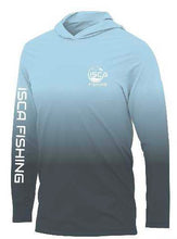 Load image into Gallery viewer, Men’s Artic Blue Camo Long sleeve Shirt UPF50+ Hoodie