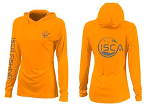 Load image into Gallery viewer, Womenβs Papaya Orange Long Sleeve Shirt UPF50+ Hoodie