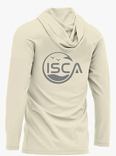 Load image into Gallery viewer, Menβs Ivory Dune Long Sleeve Shirt Hoodie With Neck Gaiter UPF50+